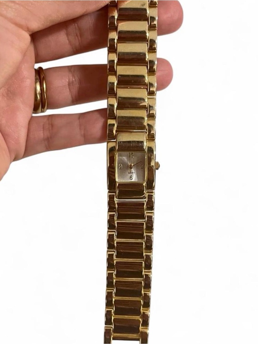 Y2K Gold-Tone Women's Bracelet Watch